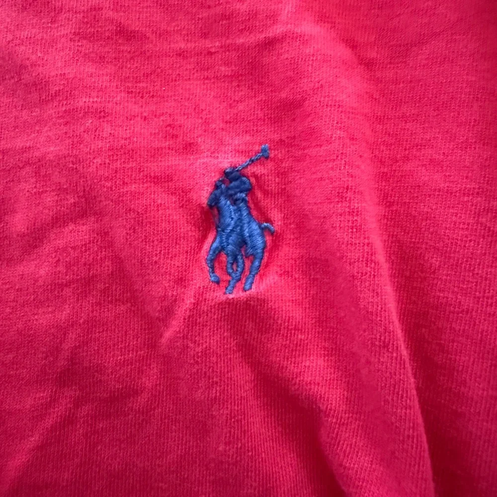Polo Ralph Lauren Red T Shirt Mens 2XL 100% Cotton Pony Logo Crewneck Classic